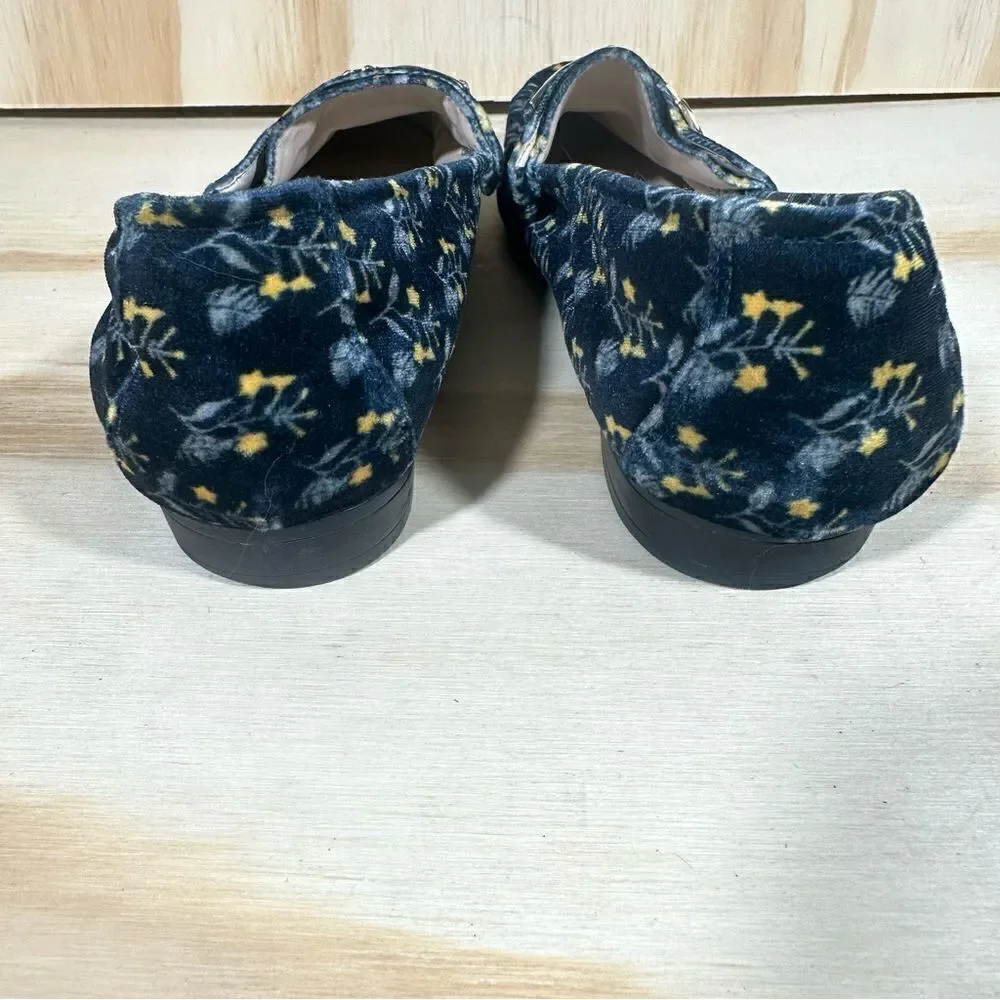 Cabi Carnaby Velvet Floral Loafers Women’s Size 7.5